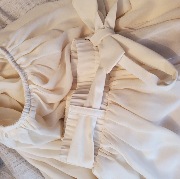 Just Fab Shirred Chiffon Harem Pants - Picture 7 of 8